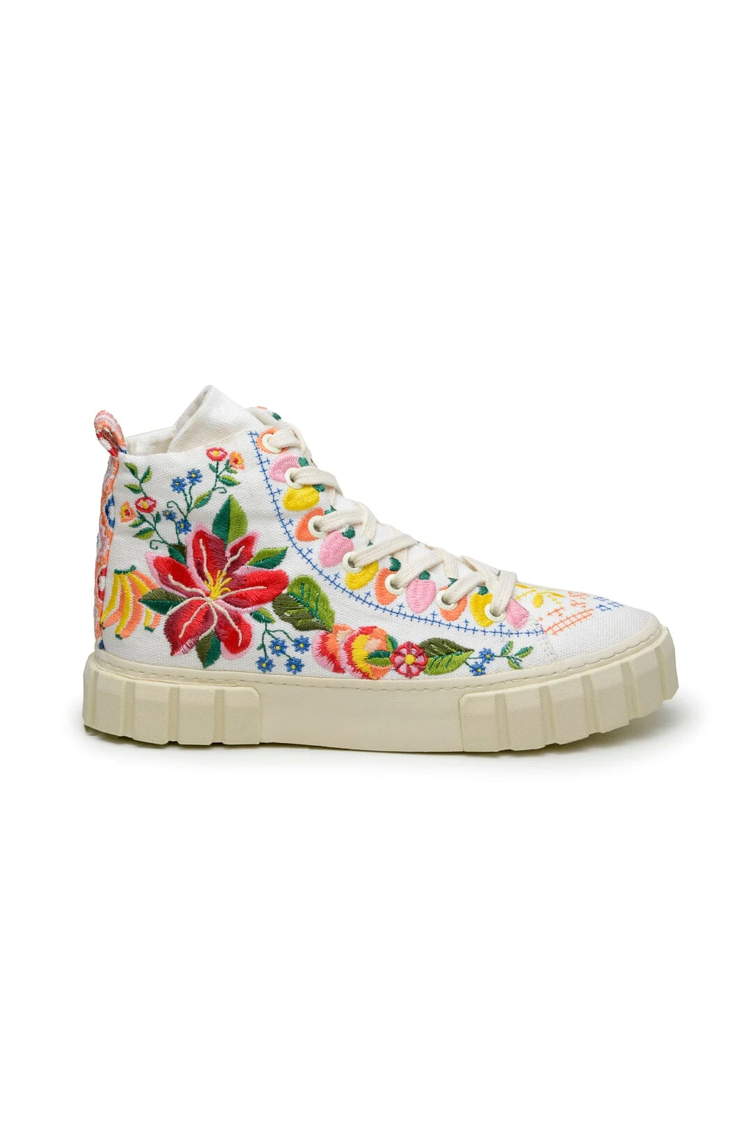 Farm Rio Off White Tropical Romance High Top Sneaker 5 Farm Rio Off White Tropical Romance High Top Sneaker - Image 3