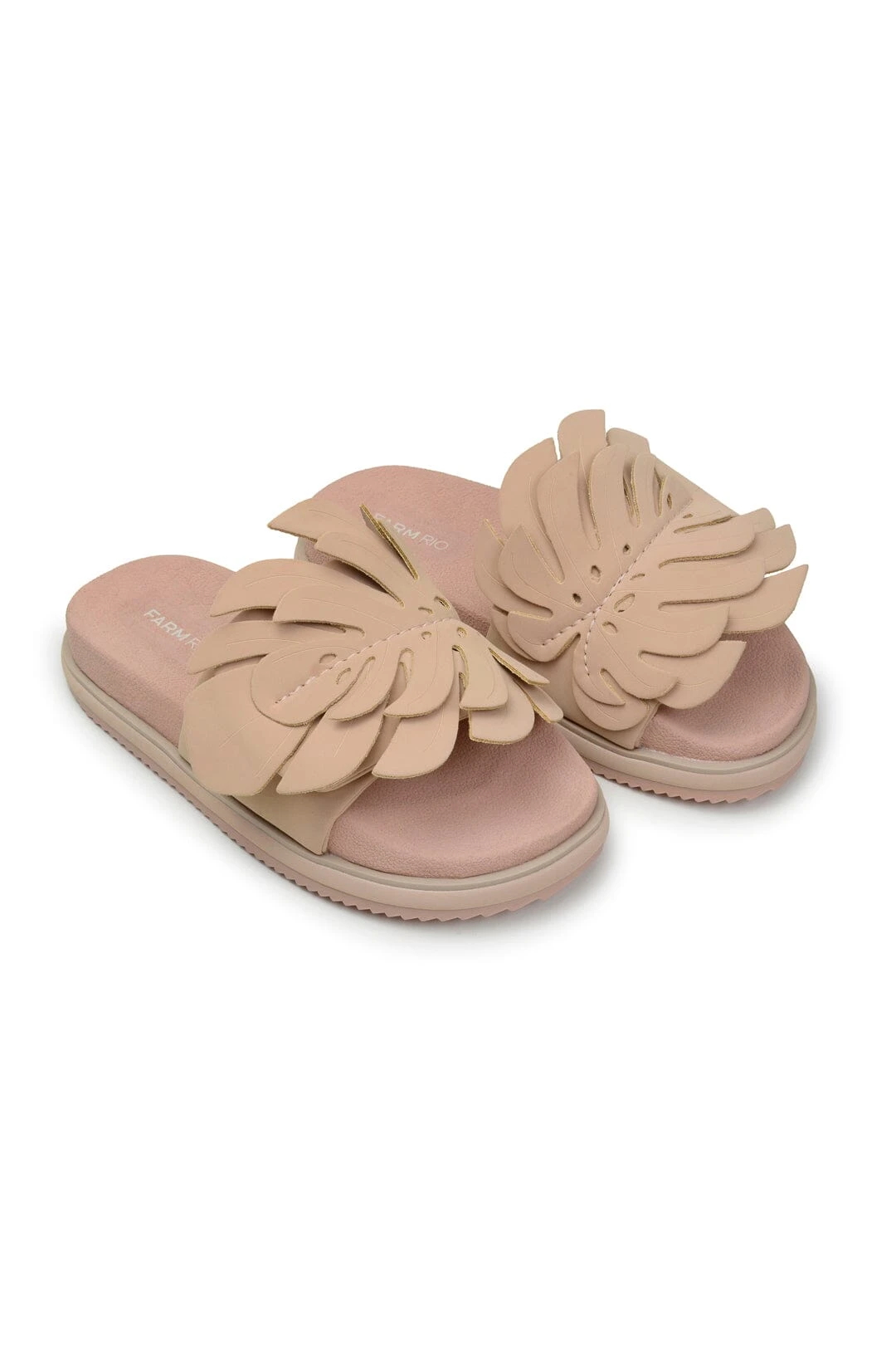 Farm Rio Almond Monstera Anatomic Slide Sandal 2 Farm Rio Almond Monstera Anatomic Slide Sandal
