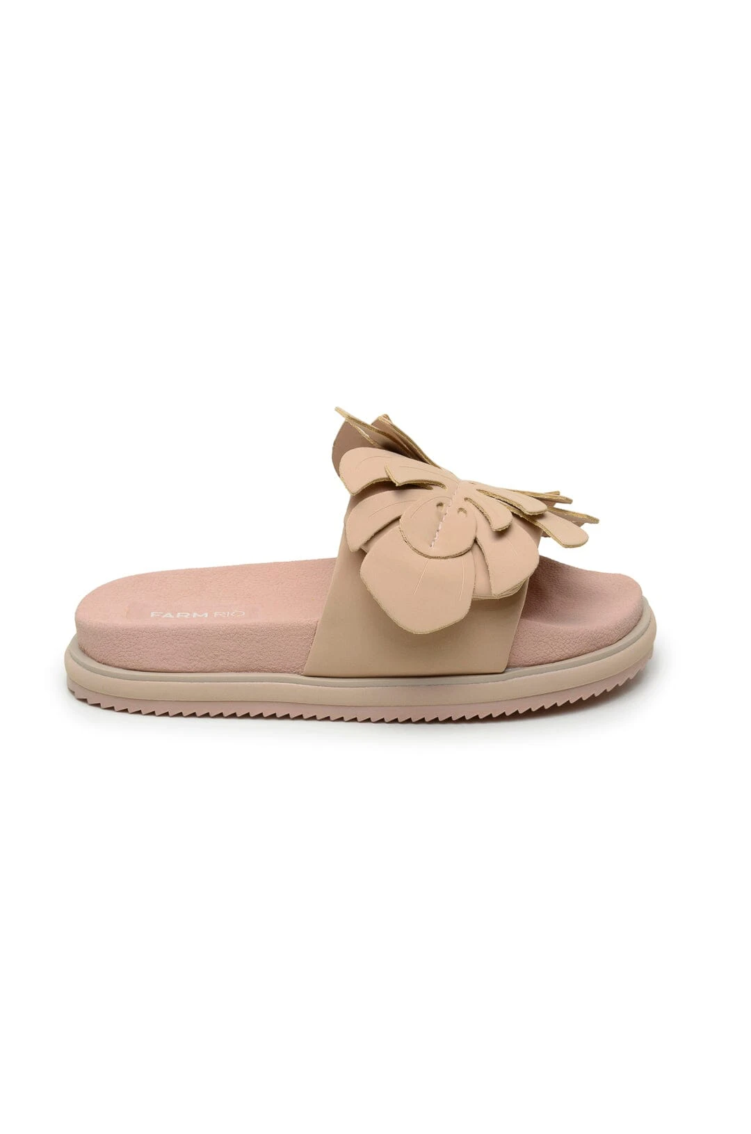 Farm Rio Almond Monstera Anatomic Slide Sandal 4 Farm Rio Almond Monstera Anatomic Slide Sandal - Image 3