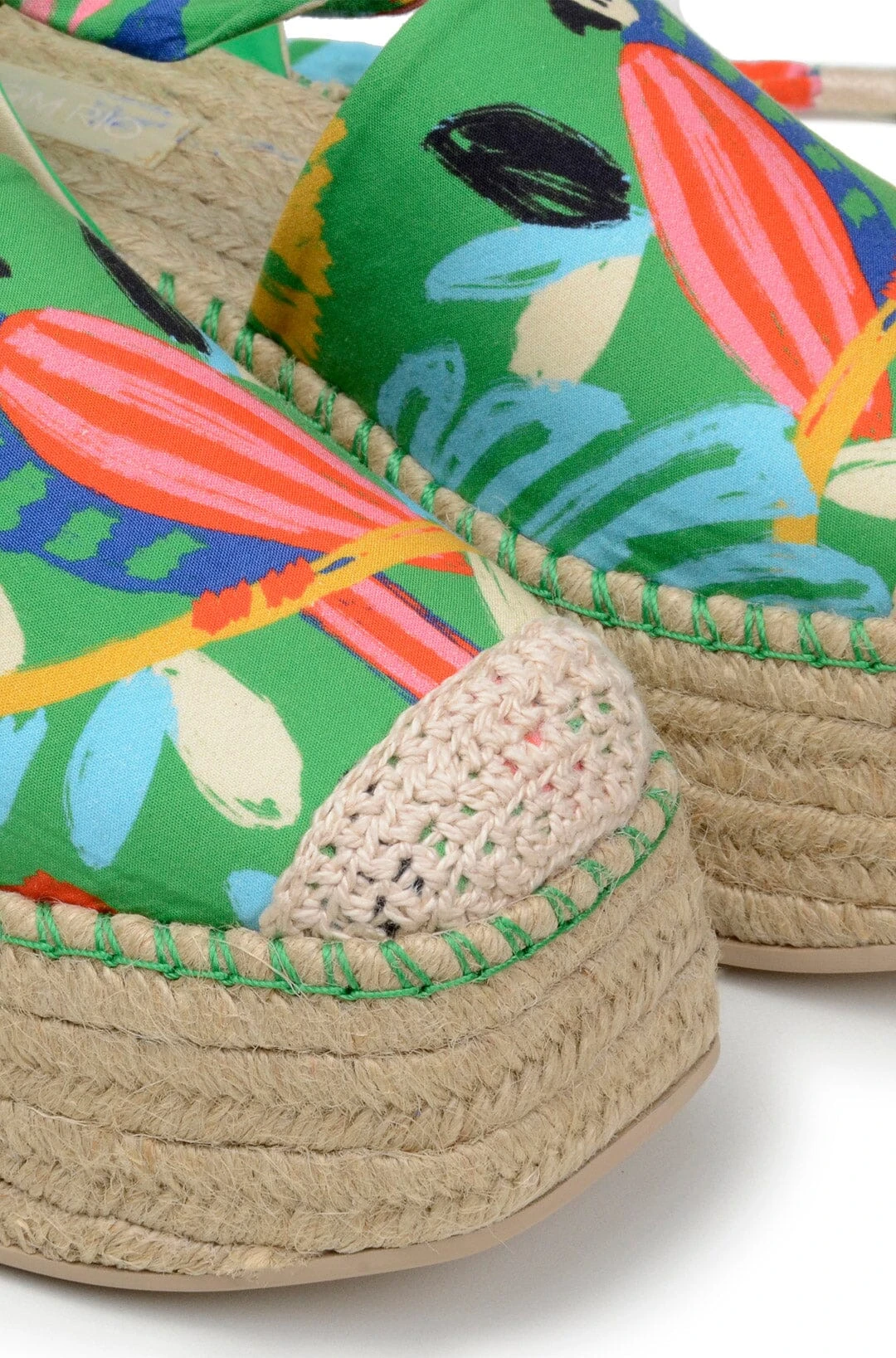 Farm Rio Green Forest Birds Espadrille Platform Sandal 4 Farm Rio Green Forest Birds Espadrille Platform Sandal - Image 2