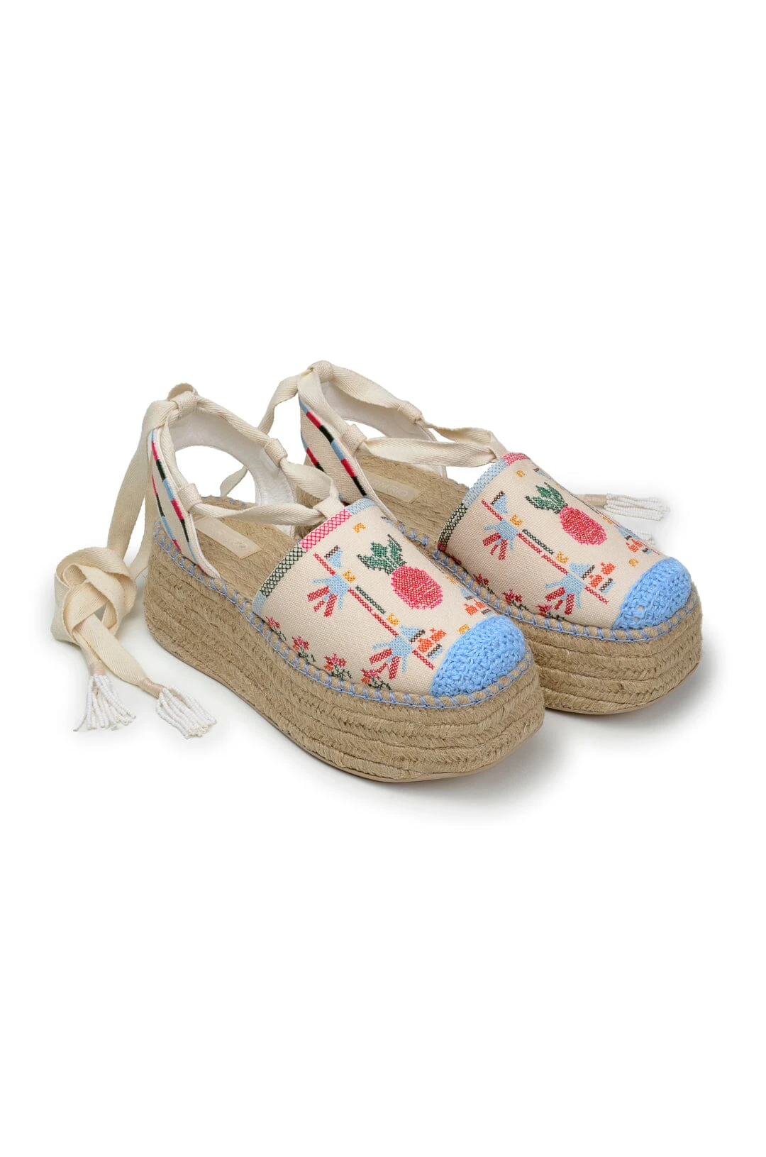 Farm Rio Off White Paradise Espadrille Platform Sandal 3 Farm Rio Off White Paradise Espadrille Platform Sandal