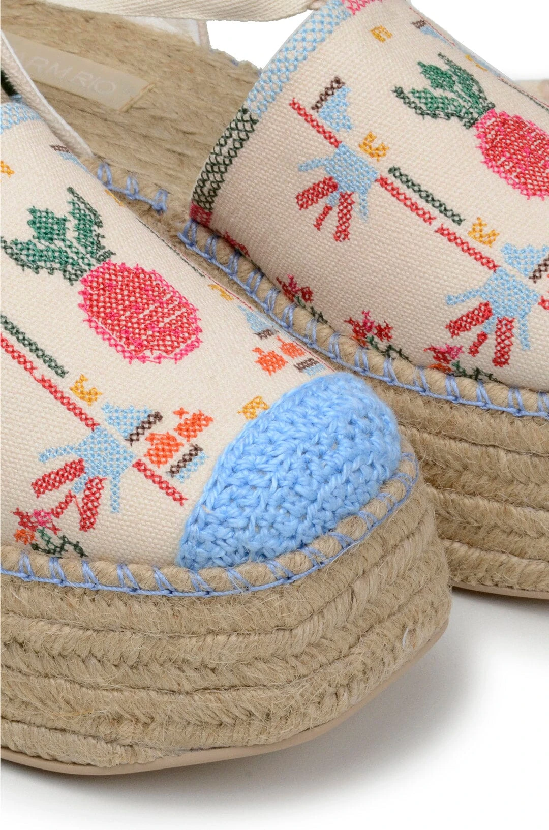 Farm Rio Off White Paradise Espadrille Platform Sandal 4 Farm Rio Off White Paradise Espadrille Platform Sandal - Image 2