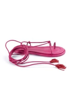 Farm Rio Pink Lace Up Flat Sandal -Farm Rio 318489 03