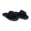 Farm Rio Black Flower Cloud Slide Sandal