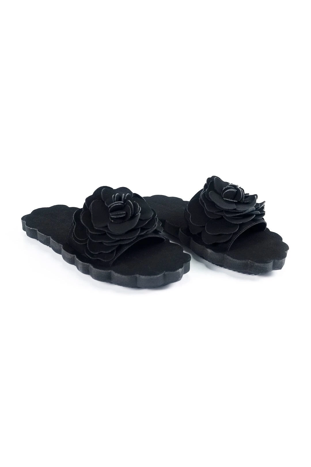 Farm Rio Black Flower Cloud Slide Sandal 3 Farm Rio Black Flower Cloud Slide Sandal
