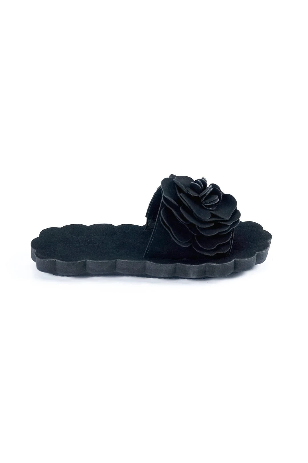 Farm Rio Black Flower Cloud Slide Sandal 5 Farm Rio Black Flower Cloud Slide Sandal - Image 3