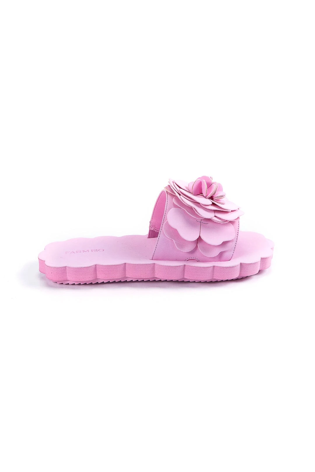 Farm Rio Pink Flower Cloud Slide Sandal 5 Farm Rio Pink Flower Cloud Slide Sandal - Image 3