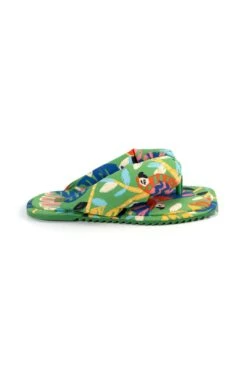 Farm Rio Green Forest Birds Puffy Flat Sandal -Farm Rio 318509 03
