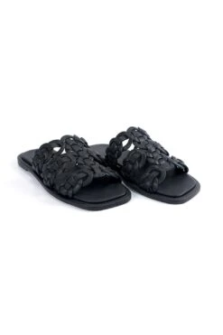 Farm Rio Black Circles Flat Sandal