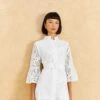 Farm Rio Off-White Palm Tree Mini Dress 1 Farm Rio Off-White Palm Tree Mini Dress -Farm Rio 318564 01