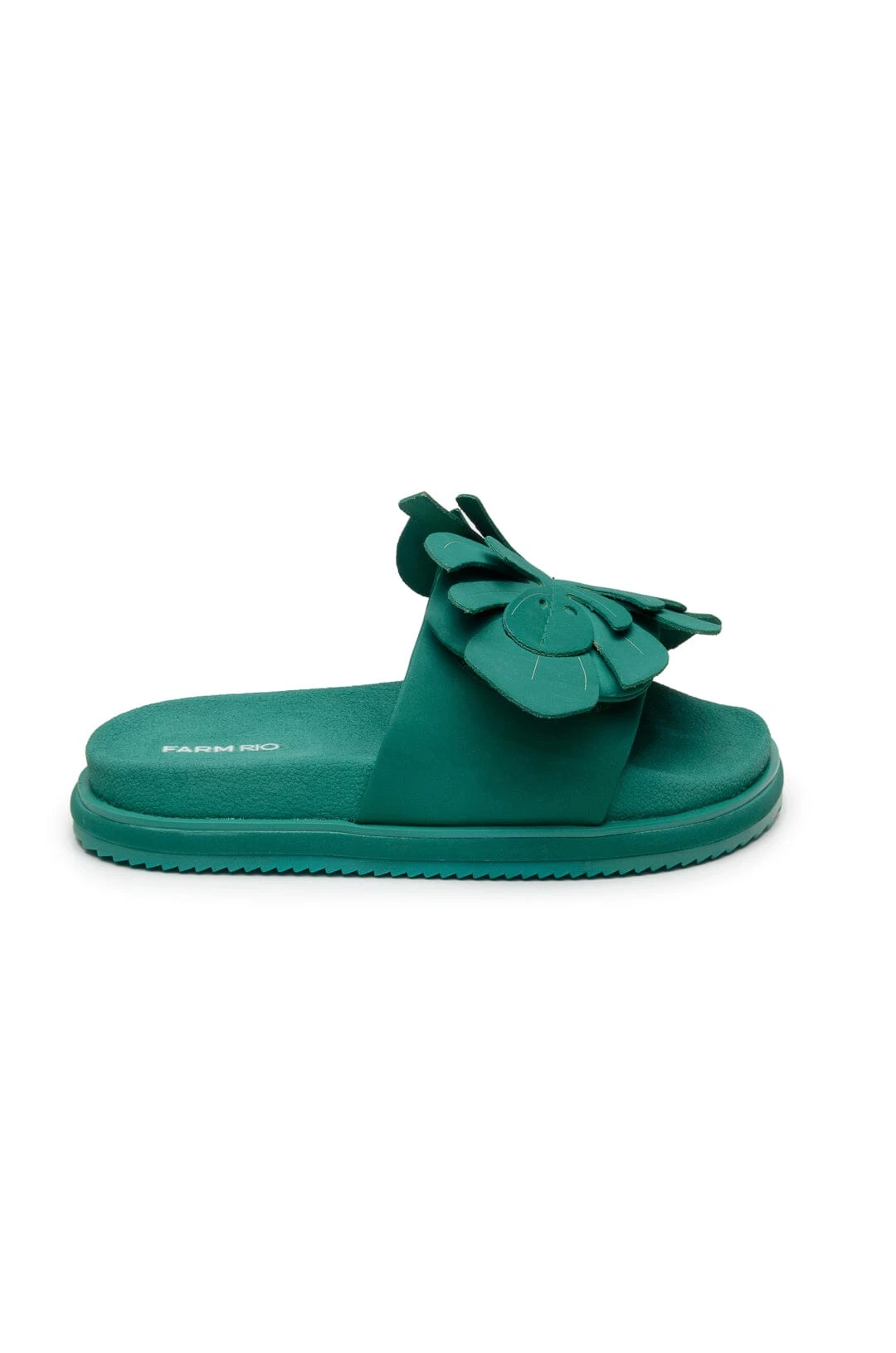 Farm Rio Green Monstera Anatomic Slide Sandal 5 Farm Rio Green Monstera Anatomic Slide Sandal - Image 3