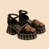 Farm Rio Black Velvet High Sandal 2 Farm Rio Black Velvet High Sandal -Farm Rio 319818 01