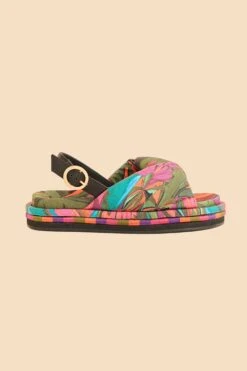Farm Rio Banana Leaves Puffy Flat Sandal -Farm Rio 319840 03