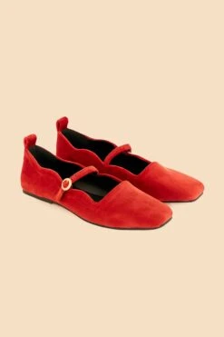 Farm Rio Red Pointed Toe Pump