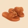 Farm Rio Caramel Monstera Anatomic Slide Sandal 1 Farm Rio Caramel Monstera Anatomic Slide Sandal -Farm Rio 321051 01