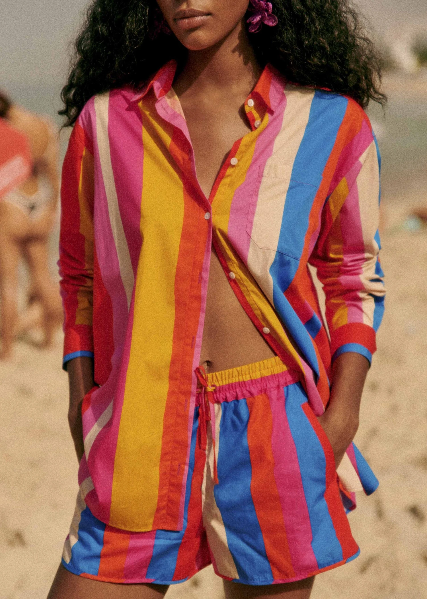 Farm Rio Carioca Stripes Multicolor Kurt Shorts 6 Farm Rio Carioca Stripes Multicolor Kurt Shorts - Image 4