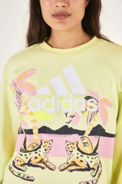 ADIDAS FARM TOTALLY NEW RIO SWEATER PINK -Farm Rio HE4938 NEON 03 200b640e 90e8 45ad b0bd 6b9a1e0d3346
