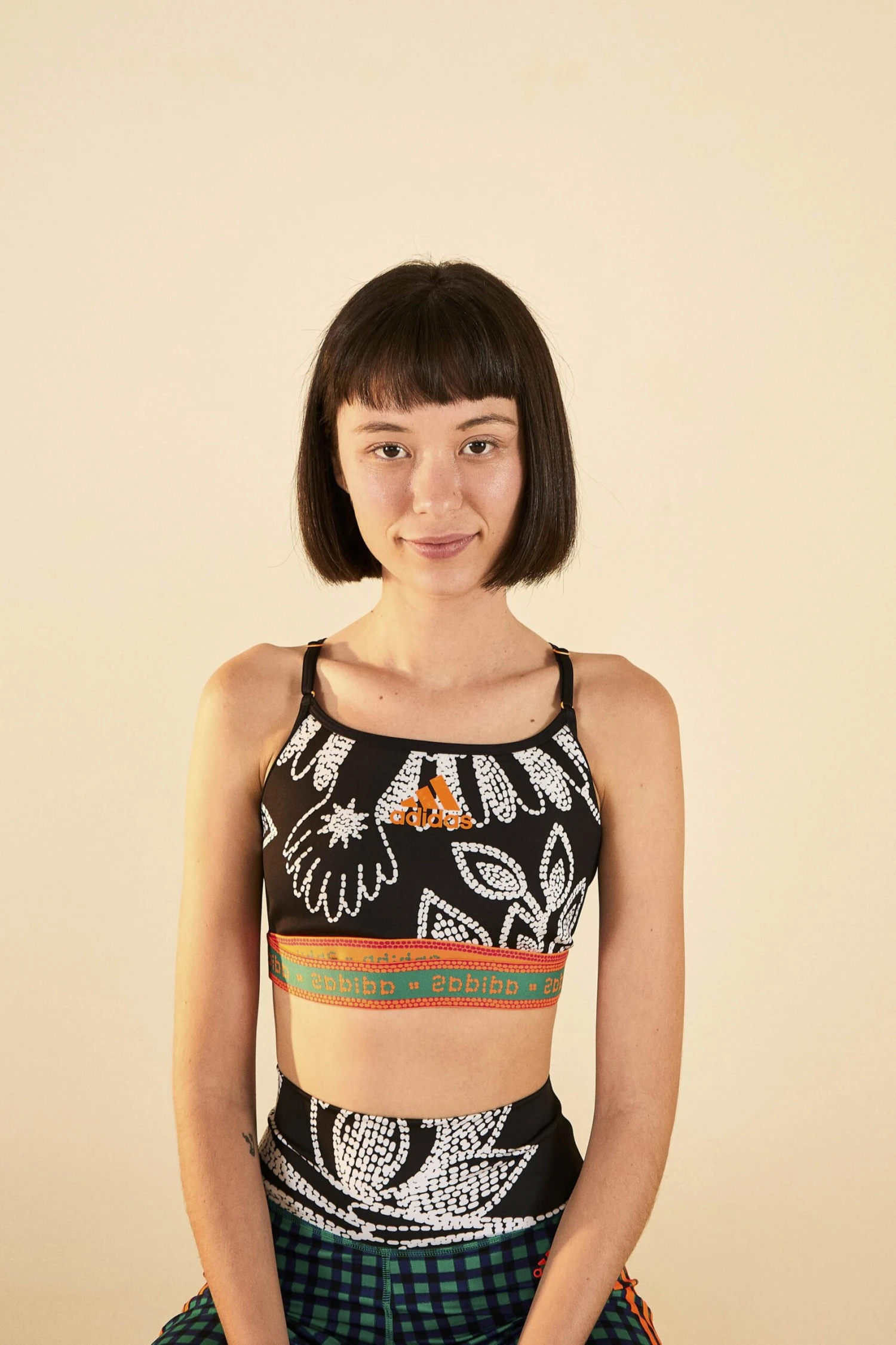 Farm Rio ADIDAS FARM LS Bra Black 3 Farm Rio ADIDAS FARM LS Bra Black