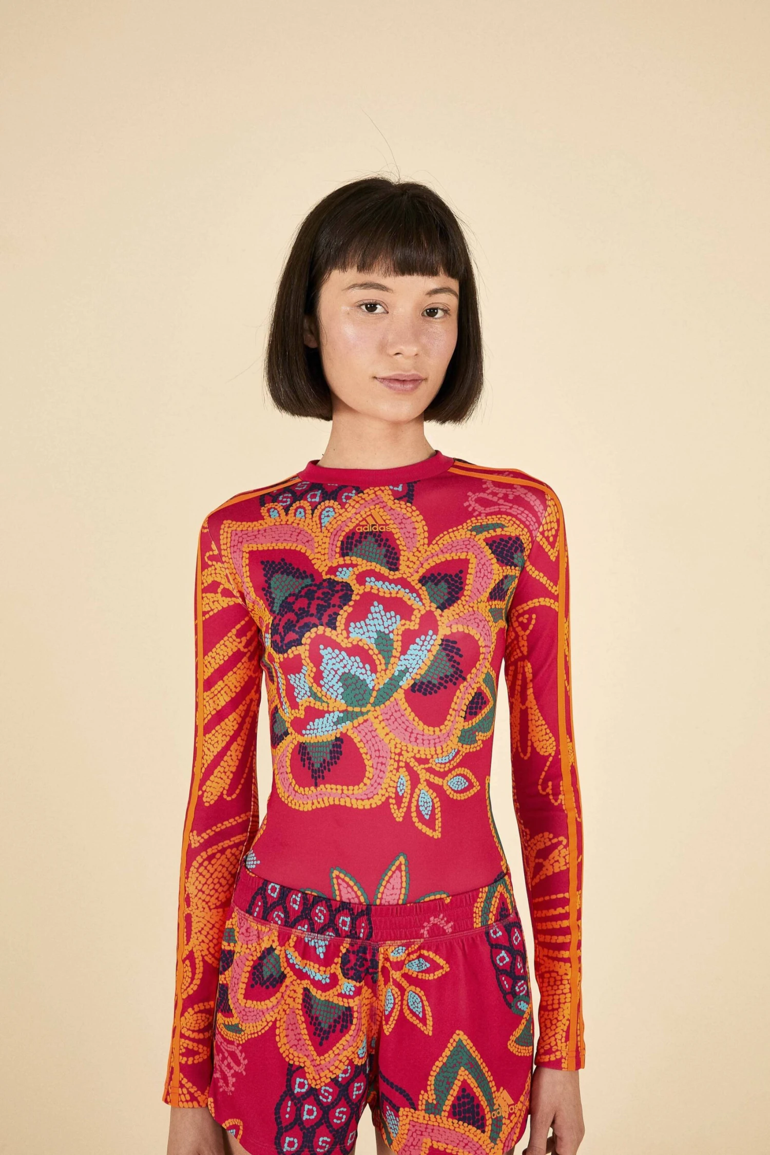 Farm Rio ADIDAS FARM Bodysuit Vivid Berry 2 Farm Rio ADIDAS FARM Bodysuit Vivid Berry