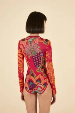 Farm Rio ADIDAS FARM Bodysuit Vivid Berry 9 Farm Rio ADIDAS FARM Bodysuit Vivid Berry -Farm Rio HI5231 04