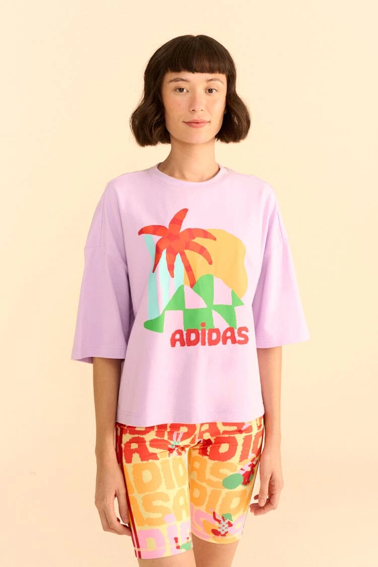 Farm Rio Adidas Farm Gfx Tee Purple 4 Farm Rio Adidas Farm Gfx Tee Purple - Image 2