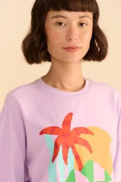 Farm Rio Adidas Farm Gfx Tee Purple 9 Farm Rio Adidas Farm Gfx Tee Purple -Farm Rio HS1178 03