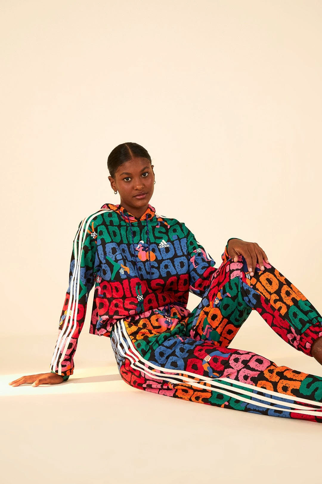 Farm Rio Adidas Farm Trackpants Black 4 Farm Rio Adidas Farm Trackpants Black - Image 2