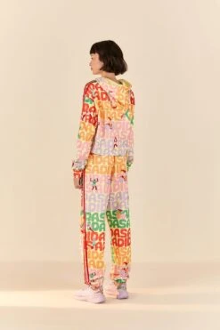 Farm Rio Adidas Farm Trackpants Pearl Citrine -Farm Rio HS1182 03