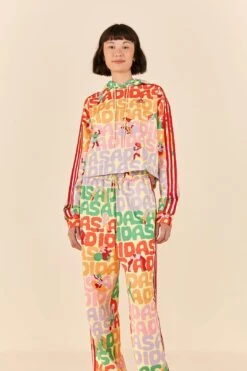 Farm Rio Adidas Farm Trackpants Pearl Citrine -Farm Rio HS1182 04