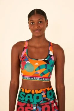 Farm Rio Farm Medium-Support Bra Bold Green / Better Scarlet