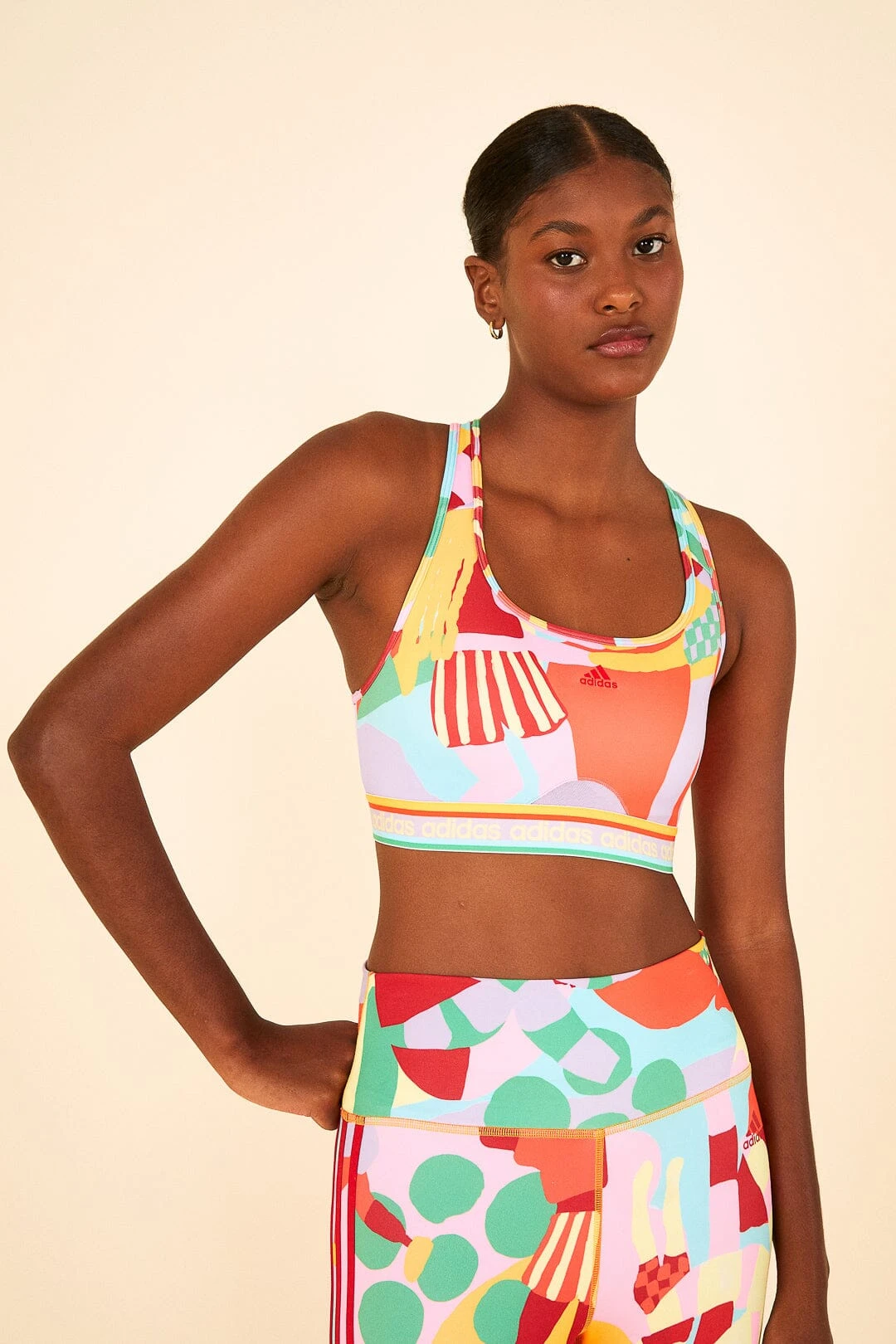 Farm Rio Adidas Farm Medium-Support Bra Gold 3 Farm Rio Adidas Farm Medium-Support Bra Gold