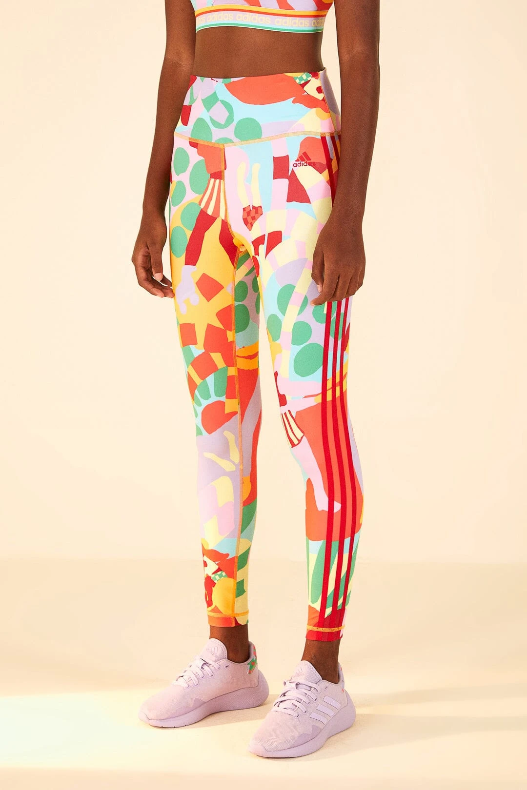 Farm Rio Adidas Farm Training Tights Gold 5 Farm Rio Adidas Farm Training Tights Gold - Image 3