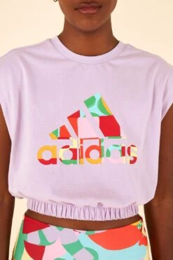 Farm Rio Adidas Farm Sleeveless Tee Purple 10 Farm Rio Adidas Farm Sleeveless Tee Purple -Farm Rio HS1202 03
