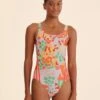 Farm Rio Adidas Farm Swimsuit Pearl Citrine 1 Farm Rio Adidas Farm Swimsuit Pearl Citrine -Farm Rio HY5564 01