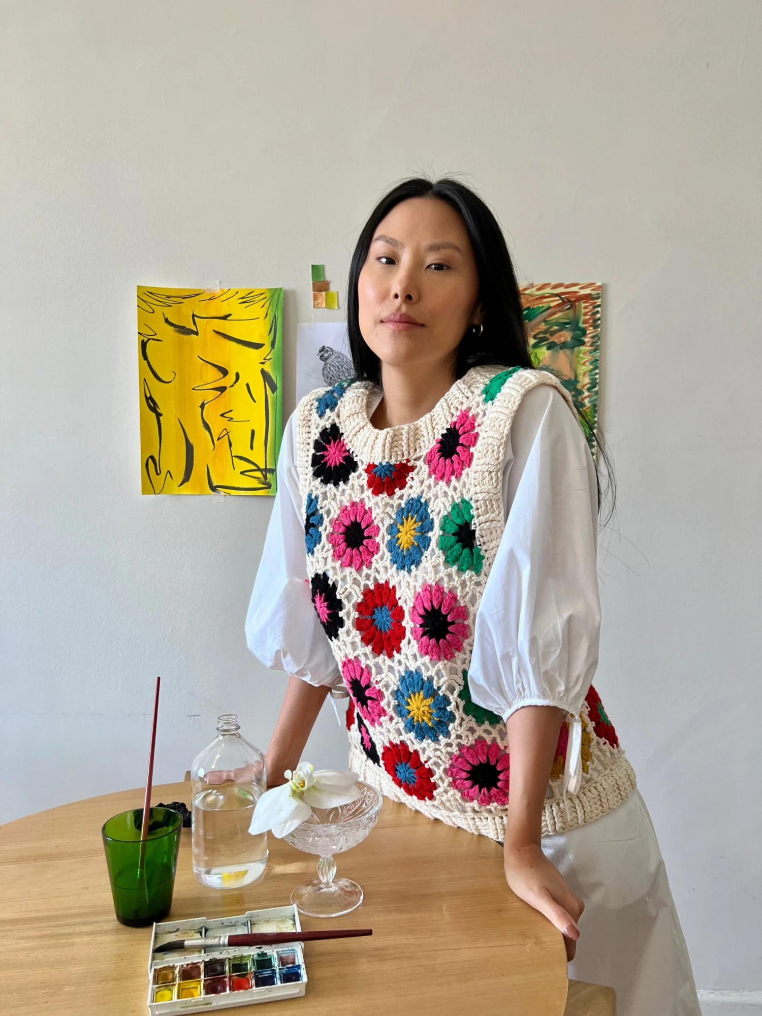 Farm Rio Multi Circles Crochet Vest 3 Farm Rio Multi Circles Crochet Vest